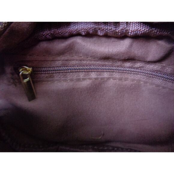 Beverly Hills Polo Club BHPC Cream &‎ Brown Vegan Leather Crossbody Purse - Picture 5 of 9